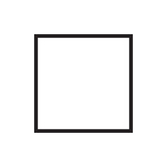 Rectangle shape icon vector outline stroke symbol for creative graphic design ui element in a pictogram illustration
