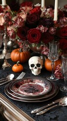 Halloween: Gothic Table Setting
