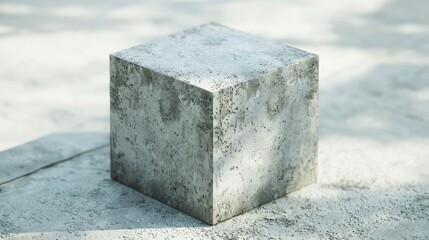 Concrete Cube Minimalist Still Life Photography