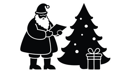 Santa Checking His List