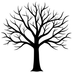 tree, without leaves Silhouette