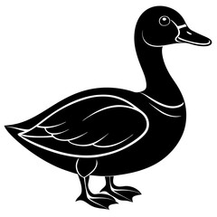 duck silhouette vector illustrator 