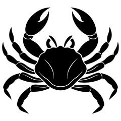 crab silhouette vector illustrator