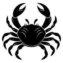 crab silhouette vector illustrator