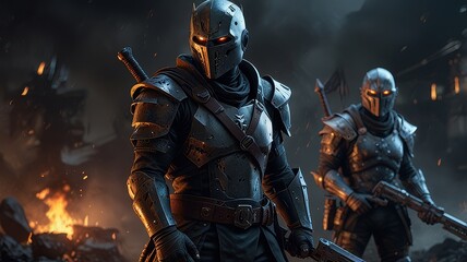 Fototapeta premium knight in armour