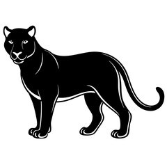 panther silhouette vector illustrator