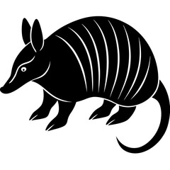 armadillo silhouette vector illustrator