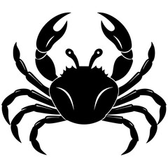 crab silhouette vector illustrator