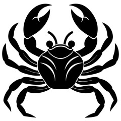 crab silhouette vector illustrator