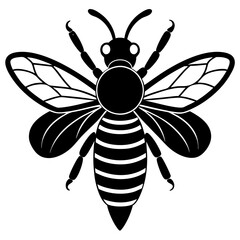 bee silhouette vector illustrator