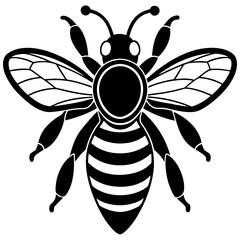bee silhouette vector illustrator
