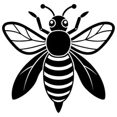 bee silhouette vector illustrator