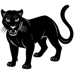 panther silhouette vector illustrator 