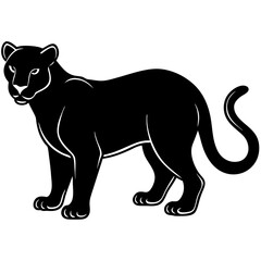 panther silhouette vector illustrator
