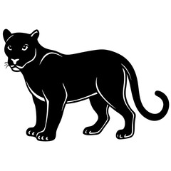panther silhouette vector illustrator