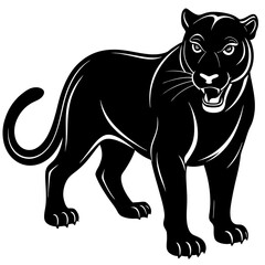 panther silhouette vector illustrator