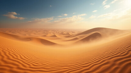 Endless desert and sand