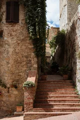 narrow street in the town