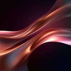 Obraz premium Abstract shiny color rose gold wave design element 