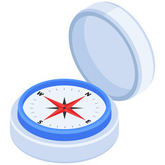 Isometric Compass Navigation Tool © Abubakar Muneer