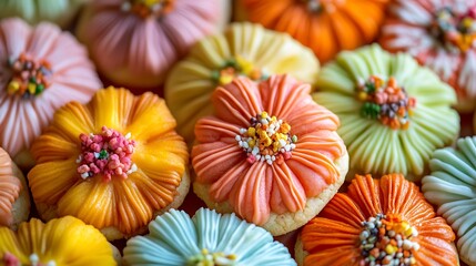Gourmet cookies with bold flavor combinations closeup