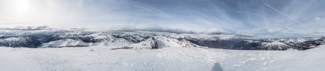 Panoramic Winter View from Mont Chaberton