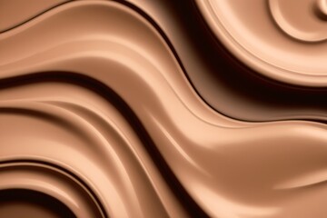 Glossy Chocolate Swirl Abstract Texture Background