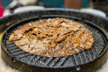 meat on the grill