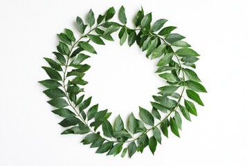 laurel wreath isolated on white