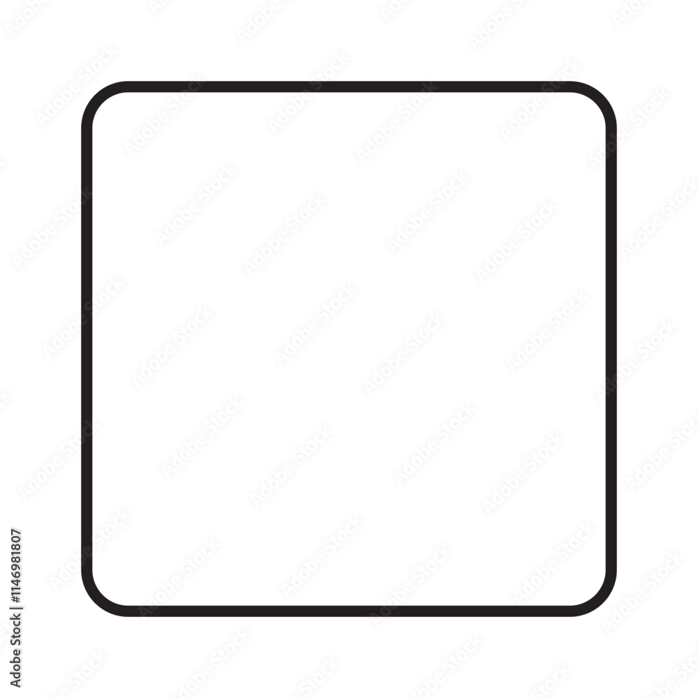 Poster rectangle vector icon isolated on white background, rectangle logo design