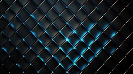 Fototapeta premium Abstract Dark Blue Black Diamond Grid Pattern Background