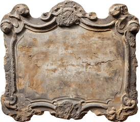 세월을 담은 오래된 돌 표지판