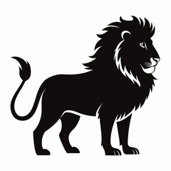 Lion isolated on white