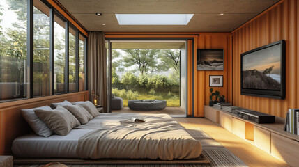 interior of tiny house