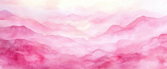 Fototapeta premium Pink watercolor background with a gradient, texture, and watercolor effect Generative AI