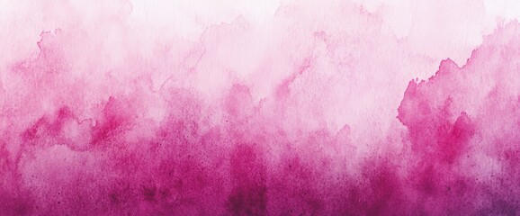 Obraz premium Pink watercolor background with a soft, dreamy gradient, creating a pink atmosphere The texture of the pink watercolor background is soft and delicate Generative AI