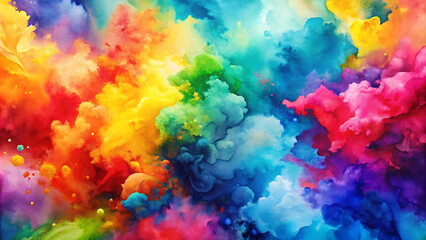 Fototapeta premium Bright colorful paint background with rich textures and dynamic brushstrokes for a vibrant abstract design