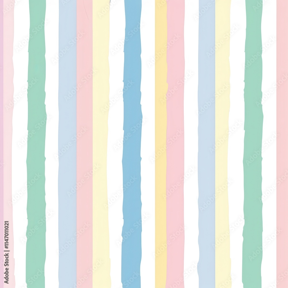 Poster soft pastel stripes create a soothing background for various design applications in contemporary dec