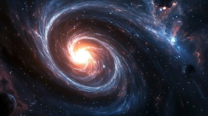 Fototapeta premium American scientist uncovering hidden universe where dark matter form basis of advanced alien technology Their mission reveals potential new form of interstellar communication future of humanity's