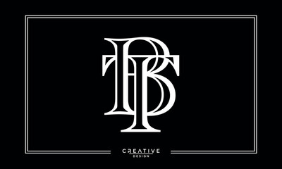 BT, TB, B, T, Abstract Letters Logo Monogram