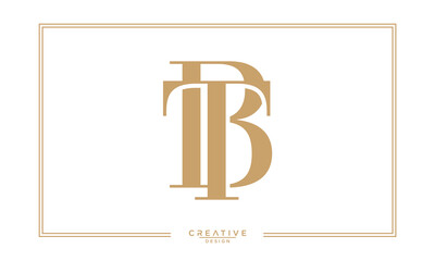 BT, TB, B, T, Abstract Letters Logo Monogram