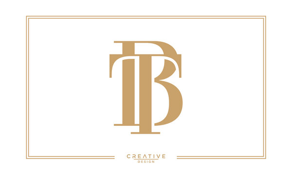 BT, TB, B, T, Abstract Letters Logo Monogram