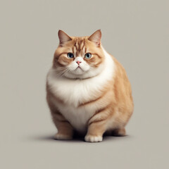 Obraz premium cute fat cat