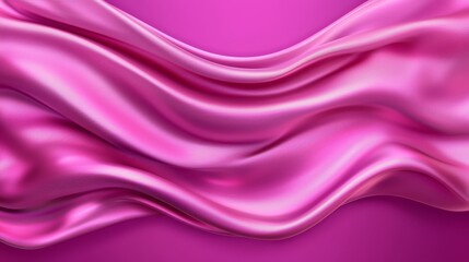 Fototapeta premium A pink satin background with folds and folds