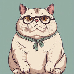 cute fat cat