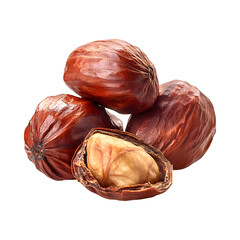 Tasty Baru Nuts Isolated On Transparent Background 