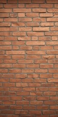 Fototapeta premium Rough-textured brick wall, varying shades of red and brown, grunge, bricks, wallpaper