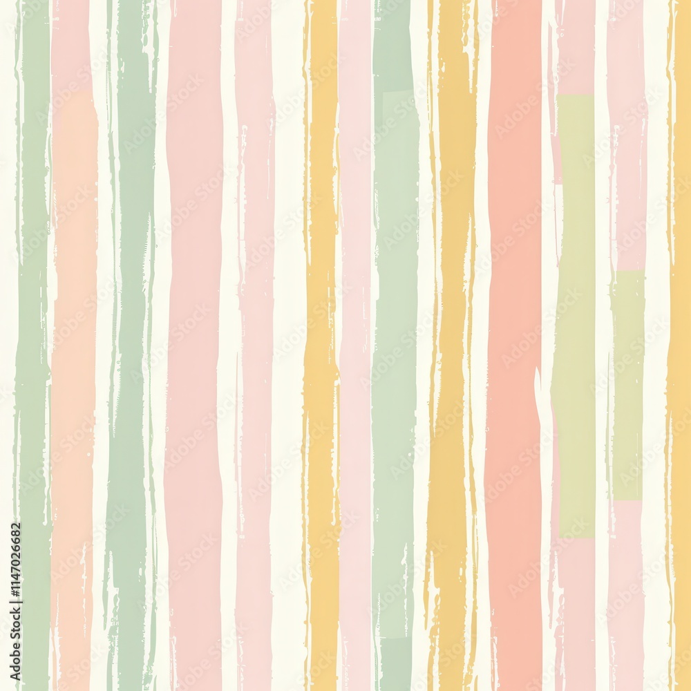 Poster colorful striped pattern featuring pastel shades in a vertical design ideal for creative projects an