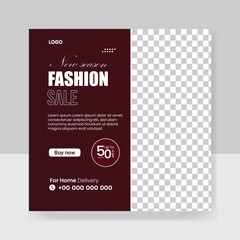 Fashion sale social media post design for your clothing business