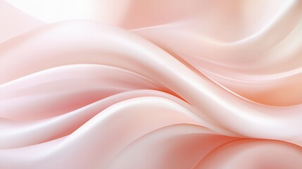 Fototapeta premium Abstract Pink and White Smooth Wave Pattern